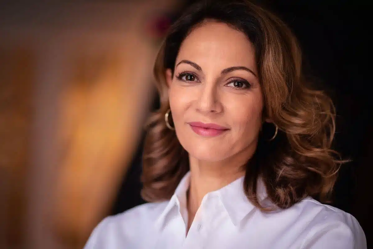 Smiling woman with smooth, youthful skin showing subtle and effective Botox treatment results.